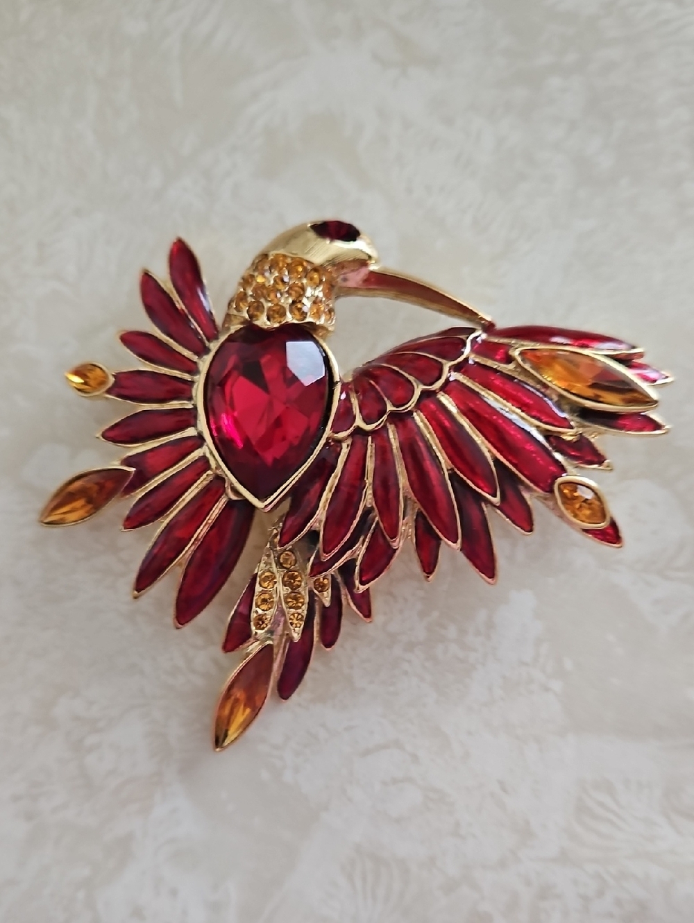 Graziano "Bird Of Paradise" Vintage Brooch.